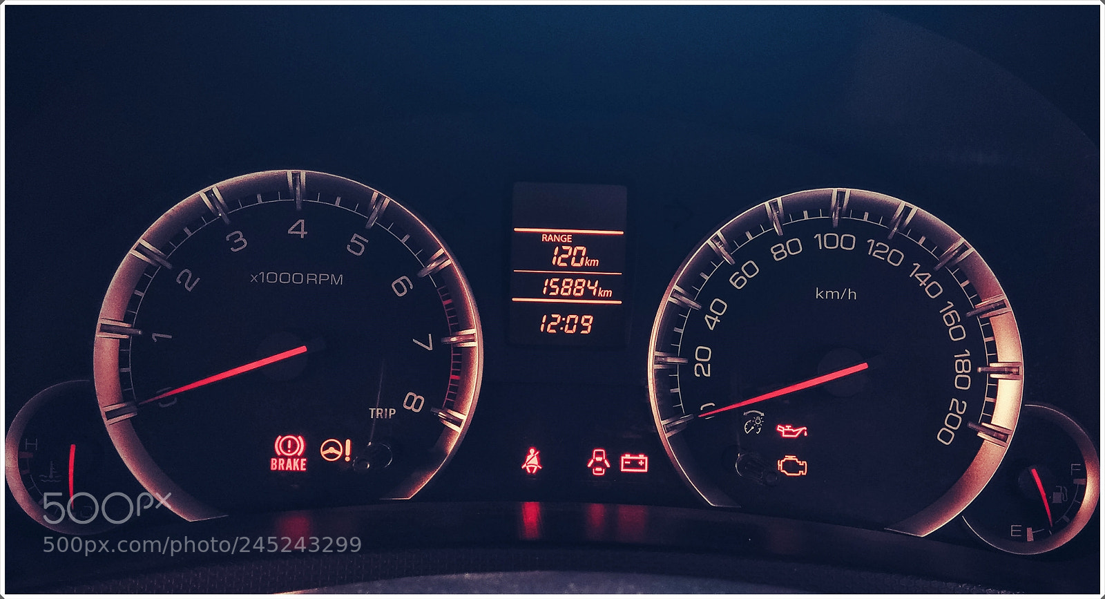Xiaomi Redmi Note 4 sample photo. Suzuki swift speedometer cluster photography