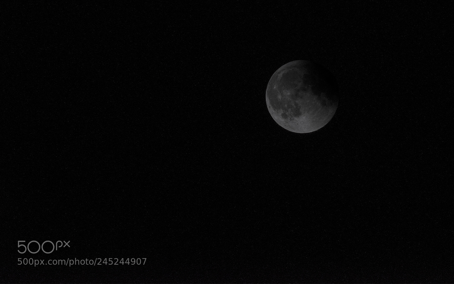 Nikon D810 sample photo. 2015 lunar eclipse nearing end photography