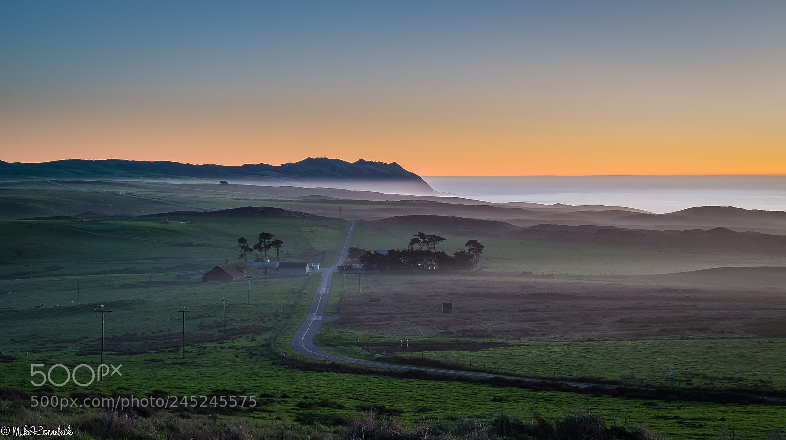 Nikon D610 sample photo. Dusk at pt reyes photography