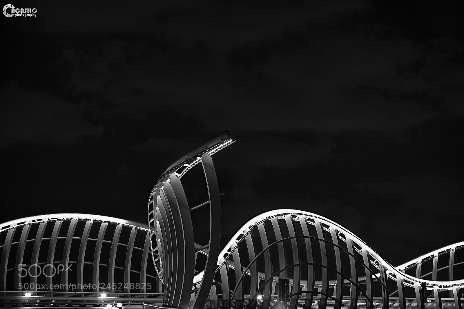Nikon D700 sample photo. The bridge at night photography