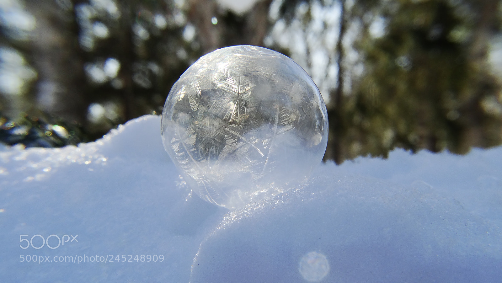 Sony Cyber-shot DSC-HX300 sample photo. Frozen soap bubble photography