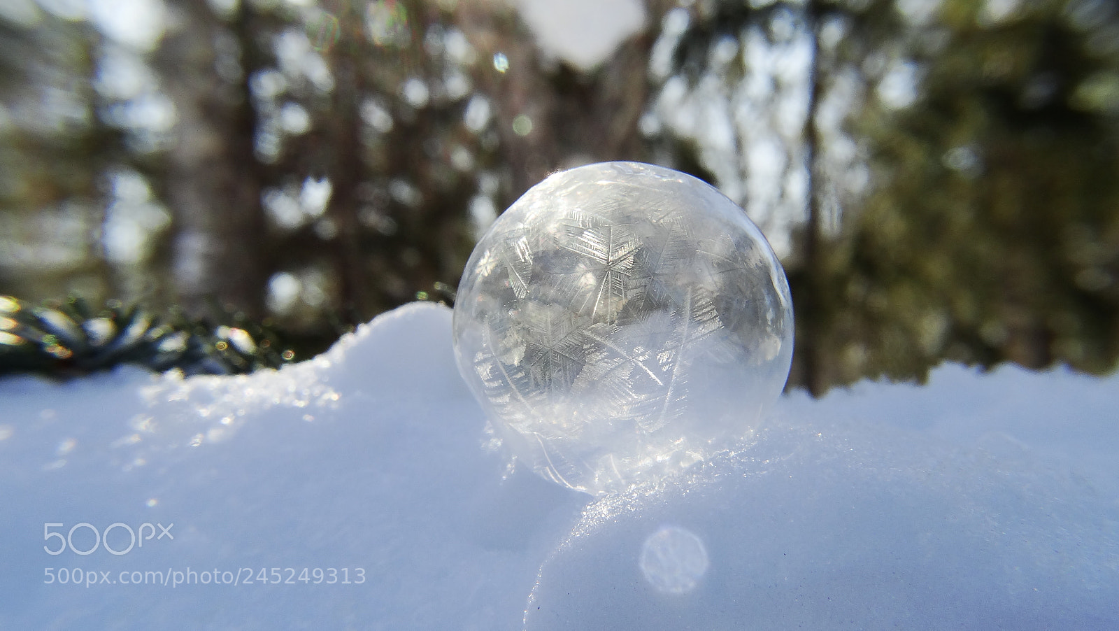 Sony Cyber-shot DSC-HX300 sample photo. Frozen soap bubble photography