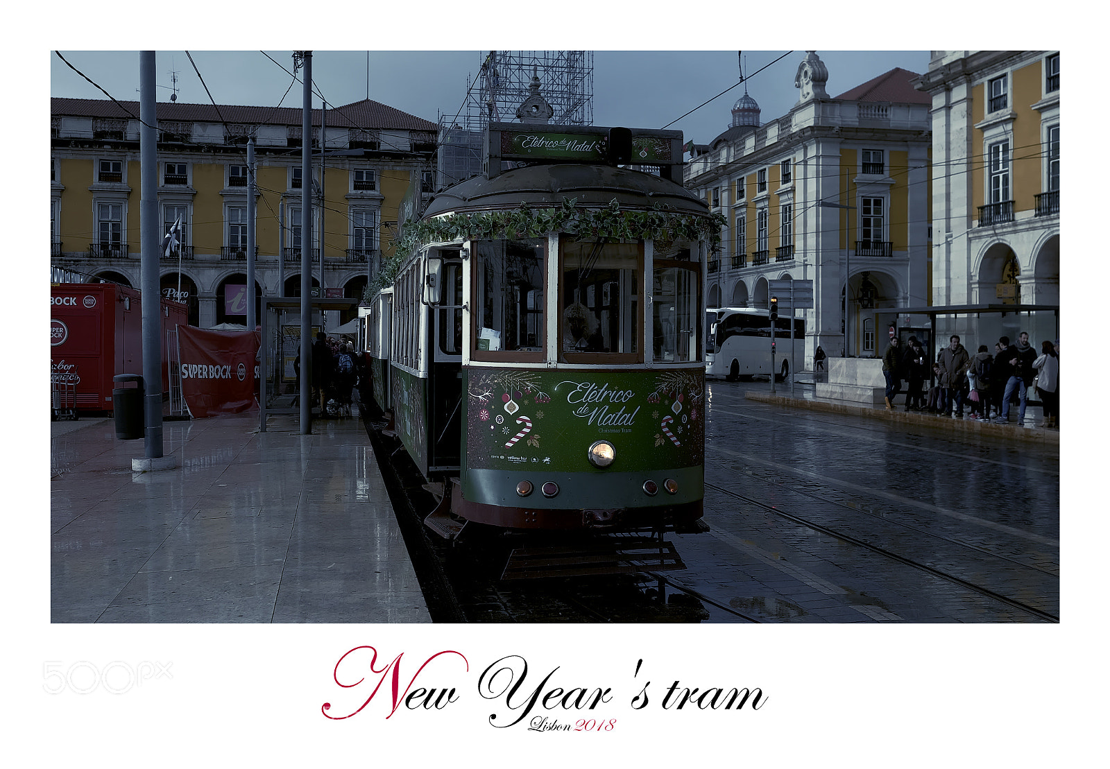 Fujifilm X-T1 sample photo. New year's tram photography