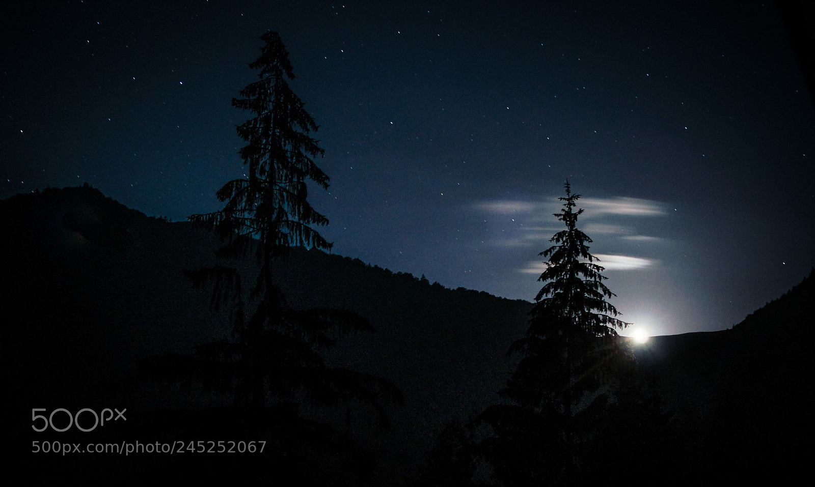 Nikon D5000 sample photo. The carpathian night photography