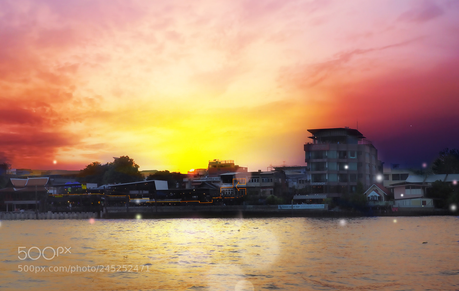 Olympus OM-D E-M10 II sample photo. River sunset photography