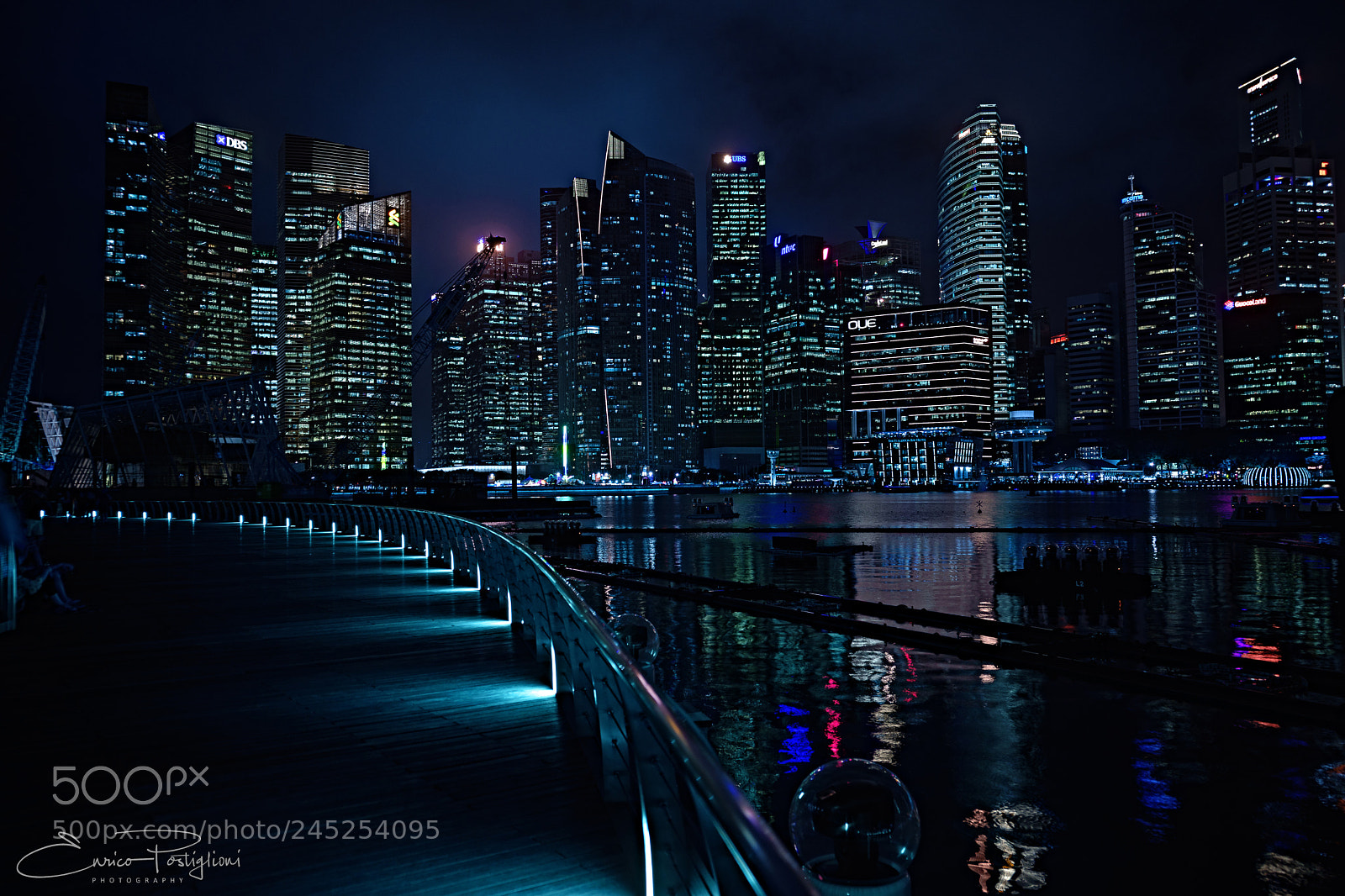 Sony a7 II sample photo. Marina bay skyline photography
