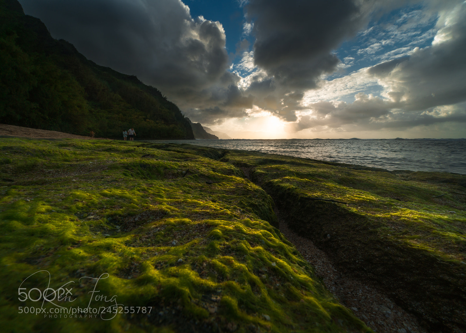 Sony a7R II sample photo. Ke'e sundown photography