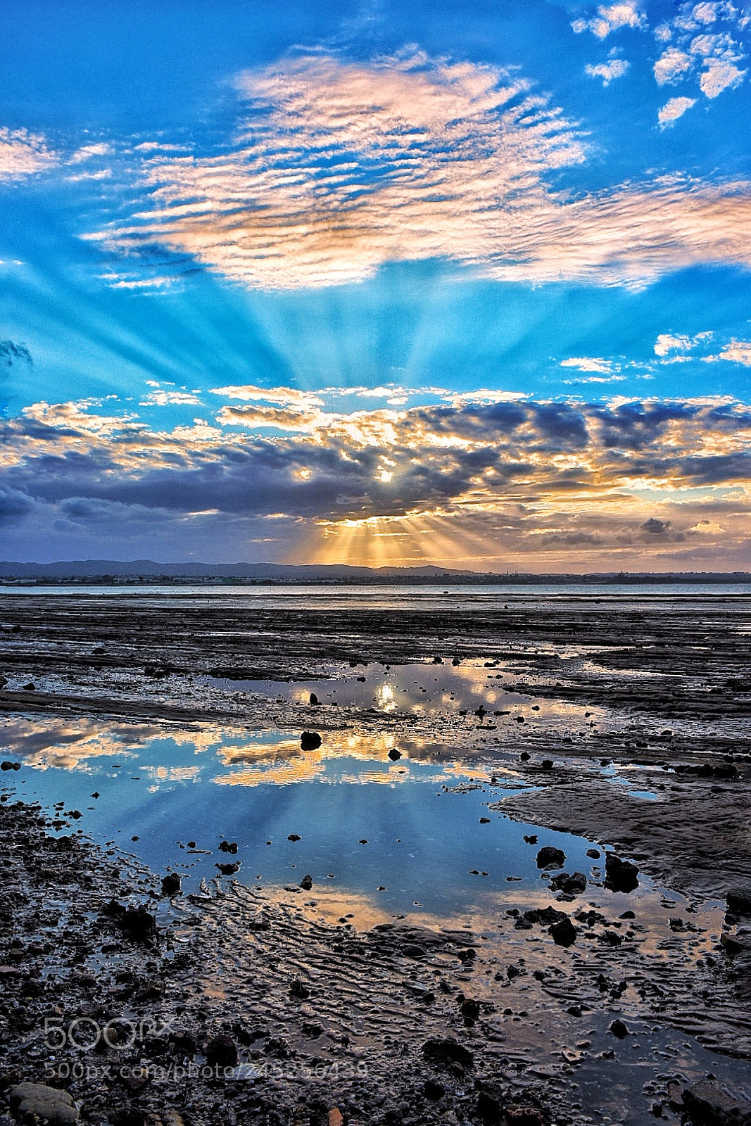 Nikon D7200 sample photo. Sunset at lowtide photography