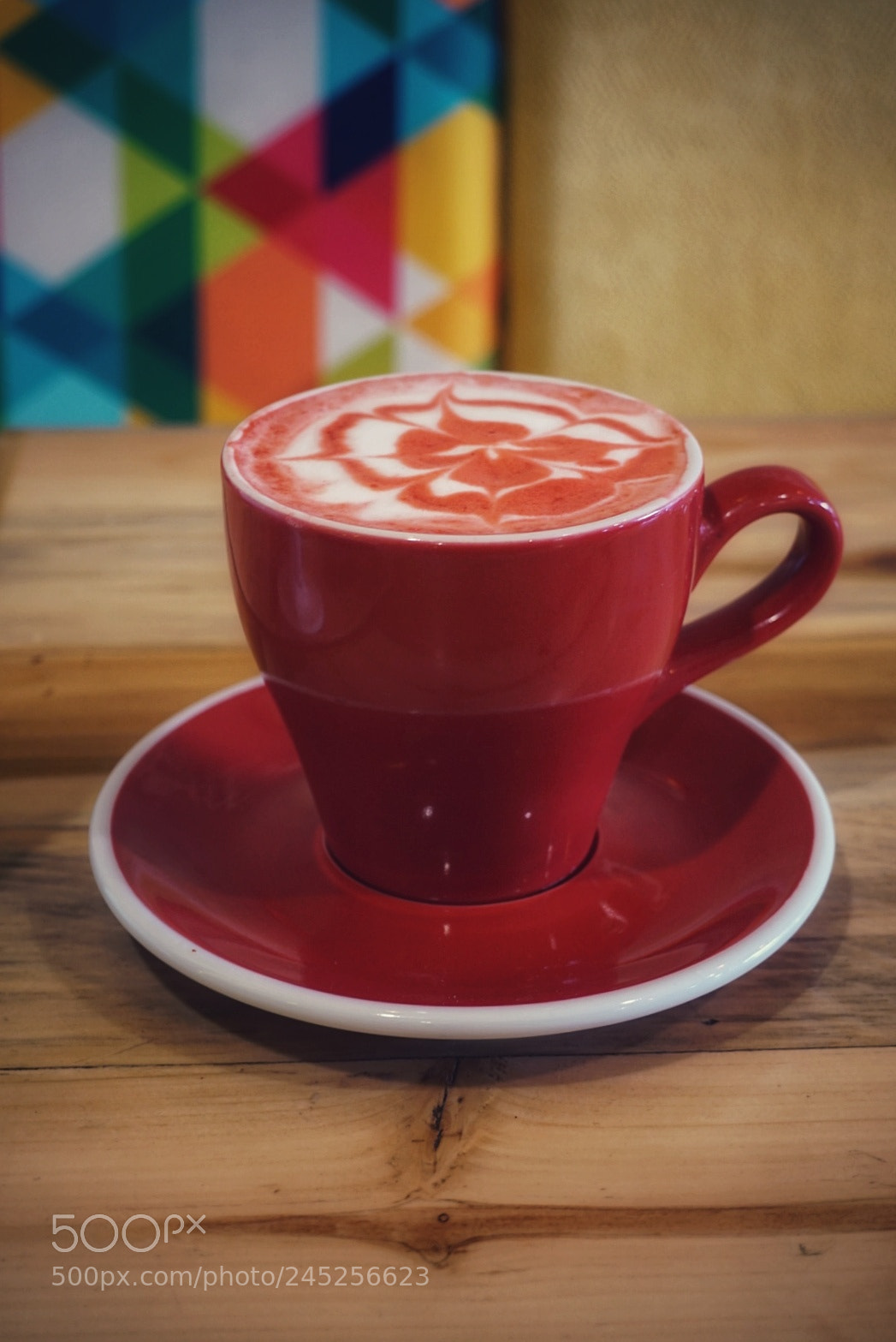 Sony Alpha a5000 (ILCE 5000) sample photo. Red velvet latte photography