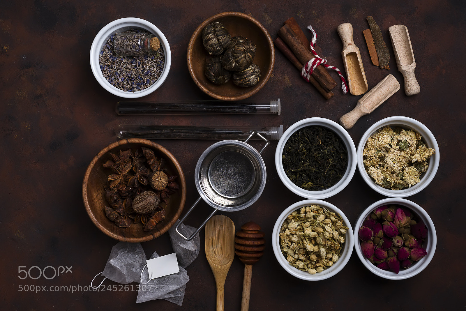 Nikon D610 sample photo. Tea accessories with different photography