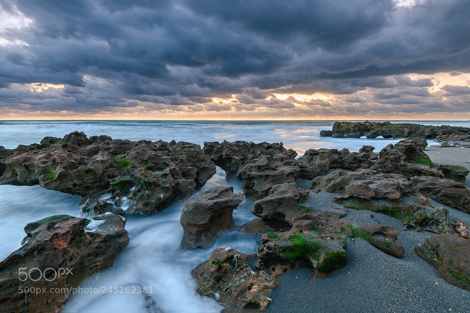 Nikon D850 sample photo. Sunrise on the rocks photography