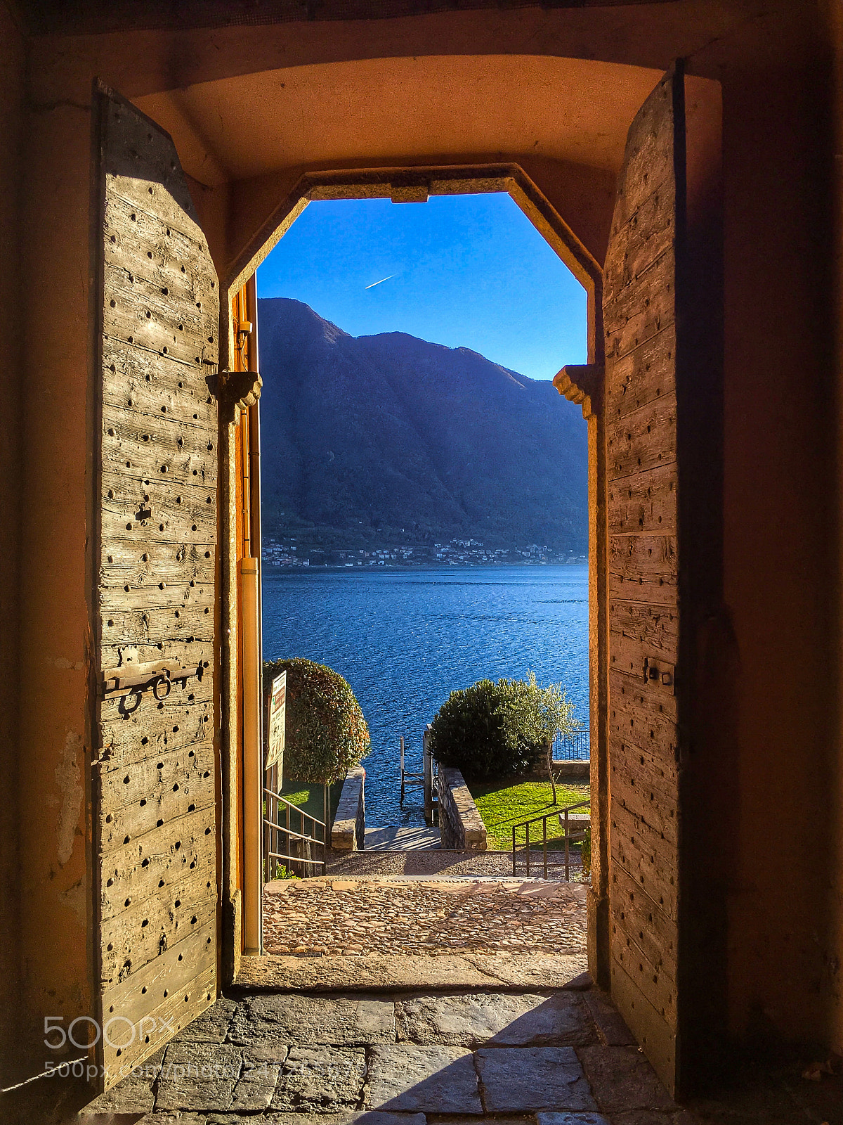 Apple iPad Pro sample photo. A door on lake photography