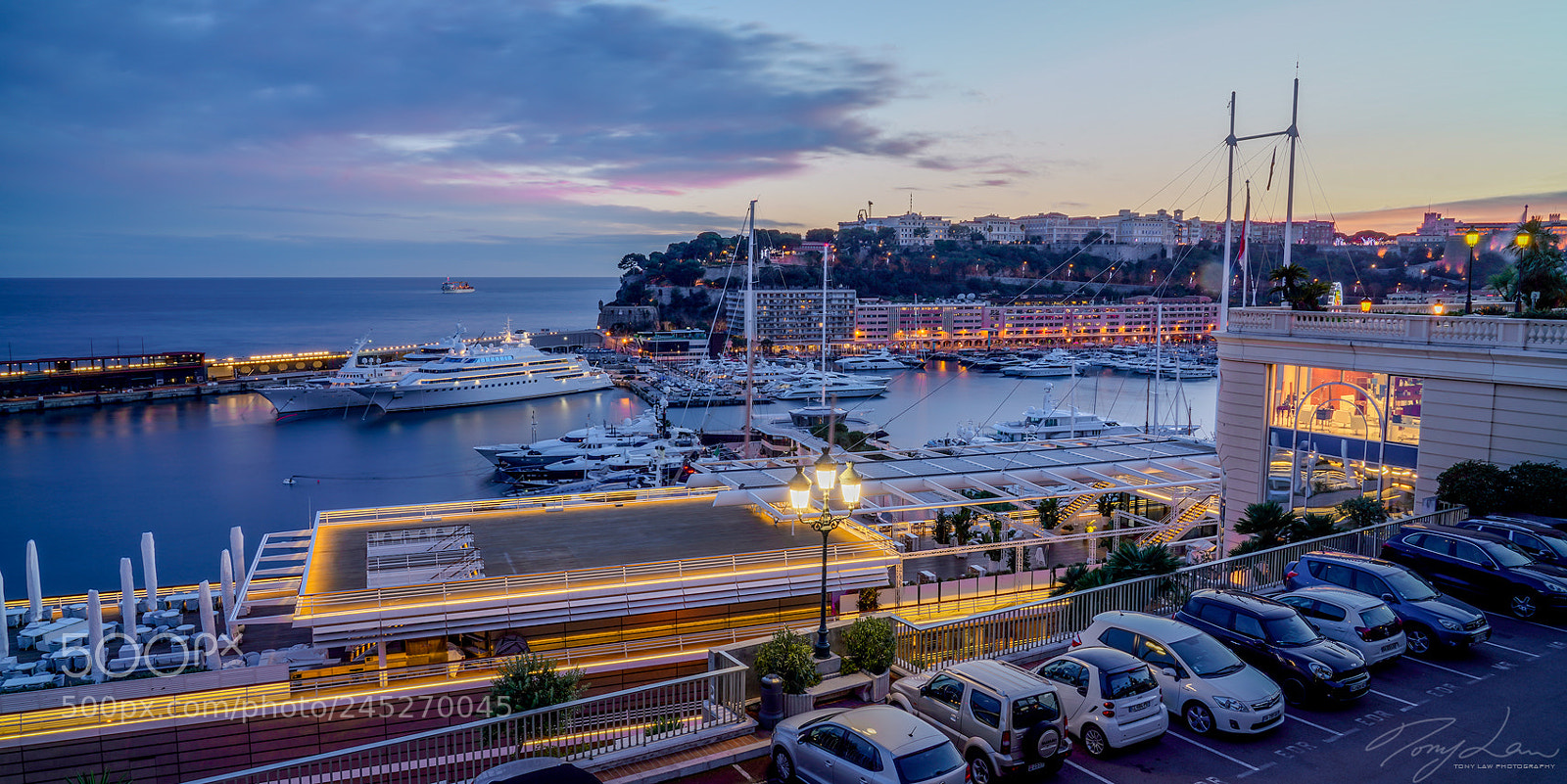 Sony a7R III sample photo. Monaco at dusk photography