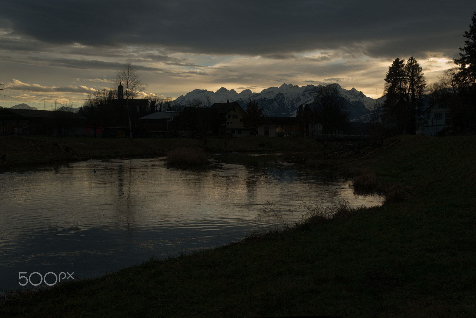 Nikon D300 sample photo. Rüthi evening photography