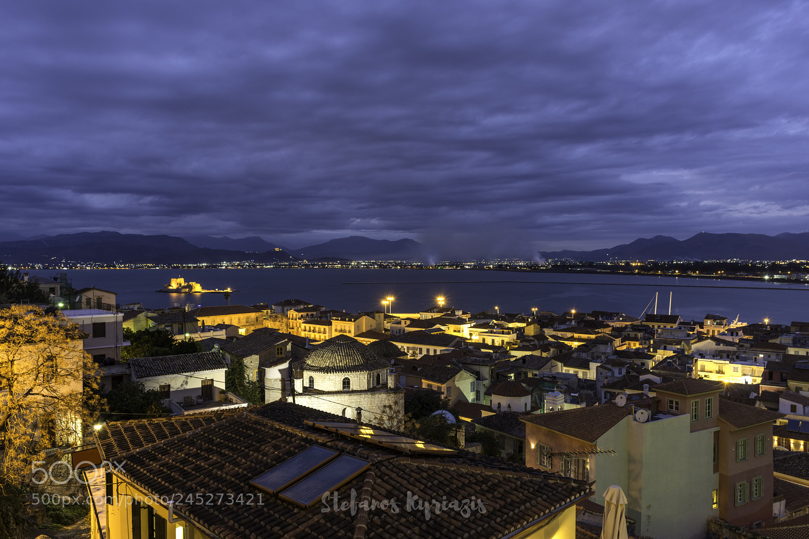 Nikon D7200 sample photo. Nafplio city from above photography