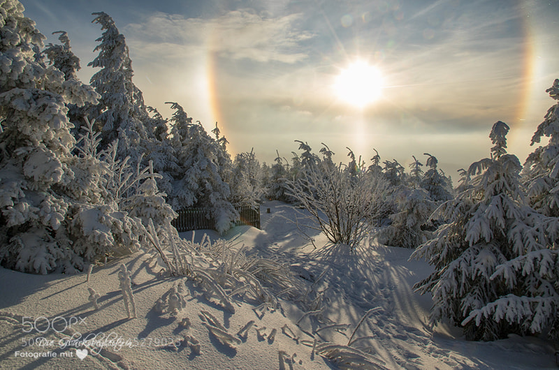 Canon EOS 5D sample photo. Halo effect at fichtelberg photography