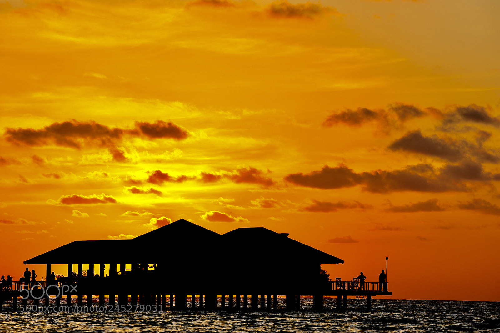 Nikon D700 sample photo. Sunset in maldives photography