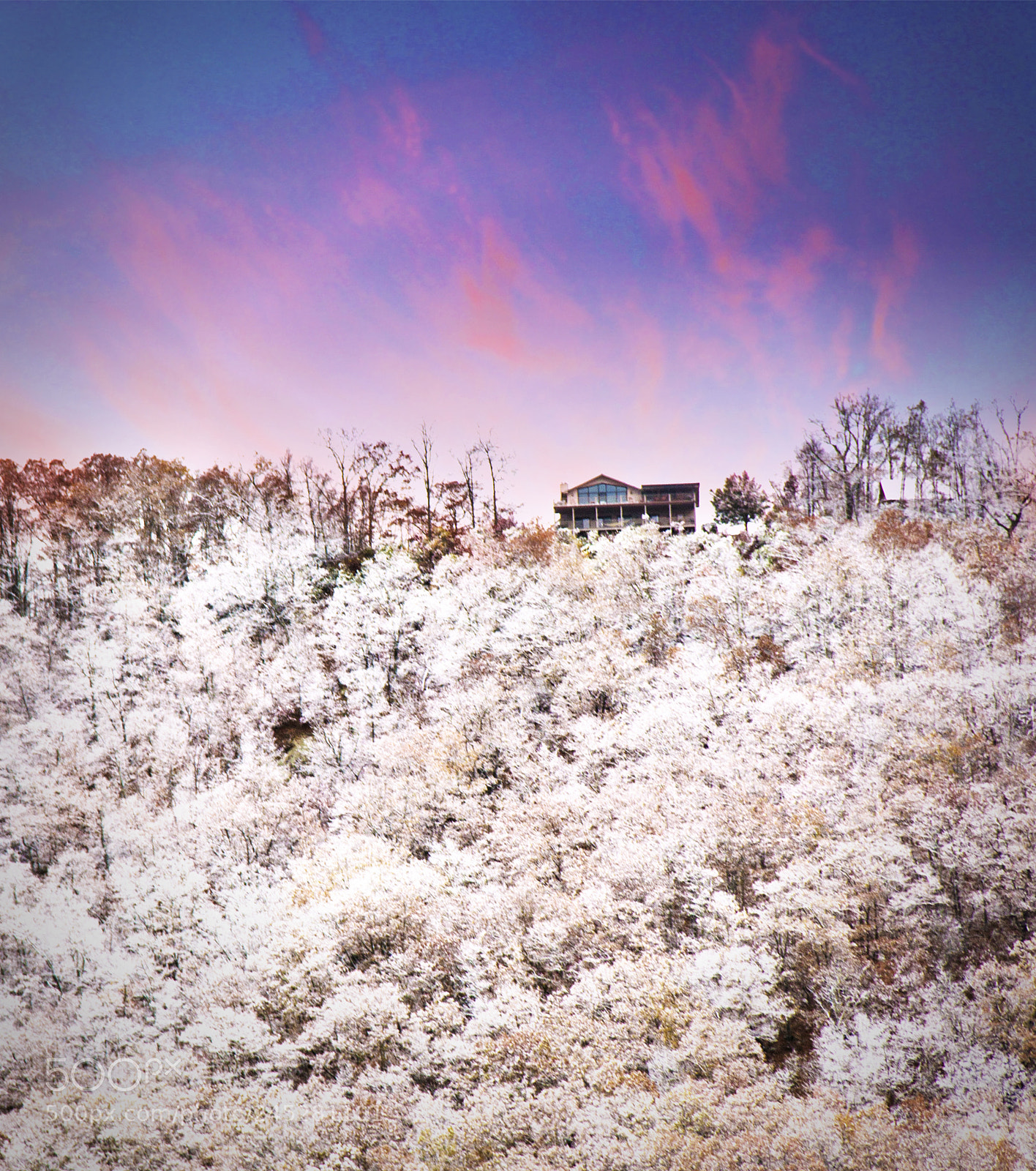 Canon EOS 60D sample photo. Cabin in the snowy photography