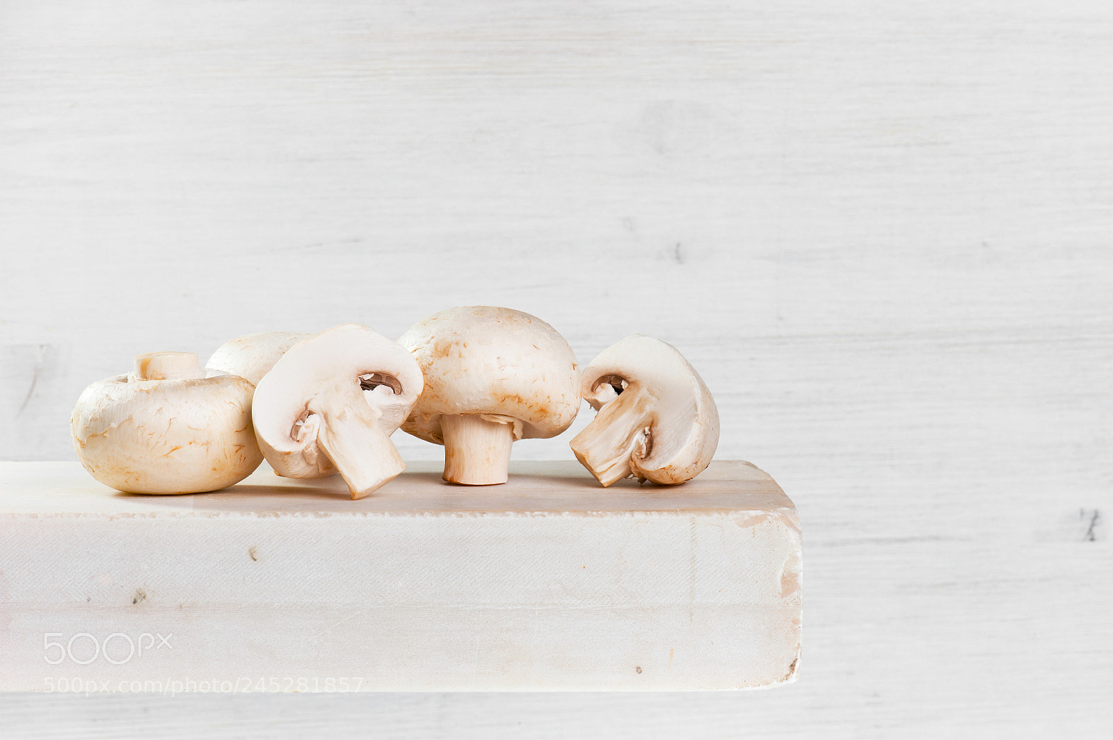 Nikon D700 sample photo. Fresh raw champignons on photography