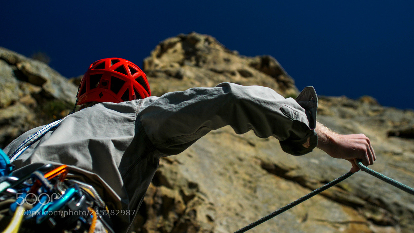Sony a6300 sample photo. Prepping to climb photography