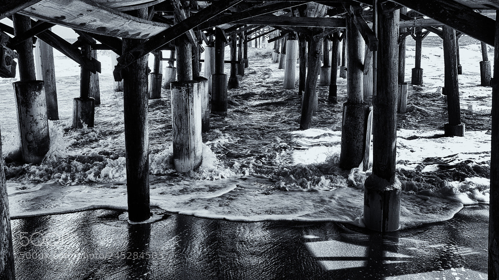 Fujifilm X100S sample photo. Under the pier photography