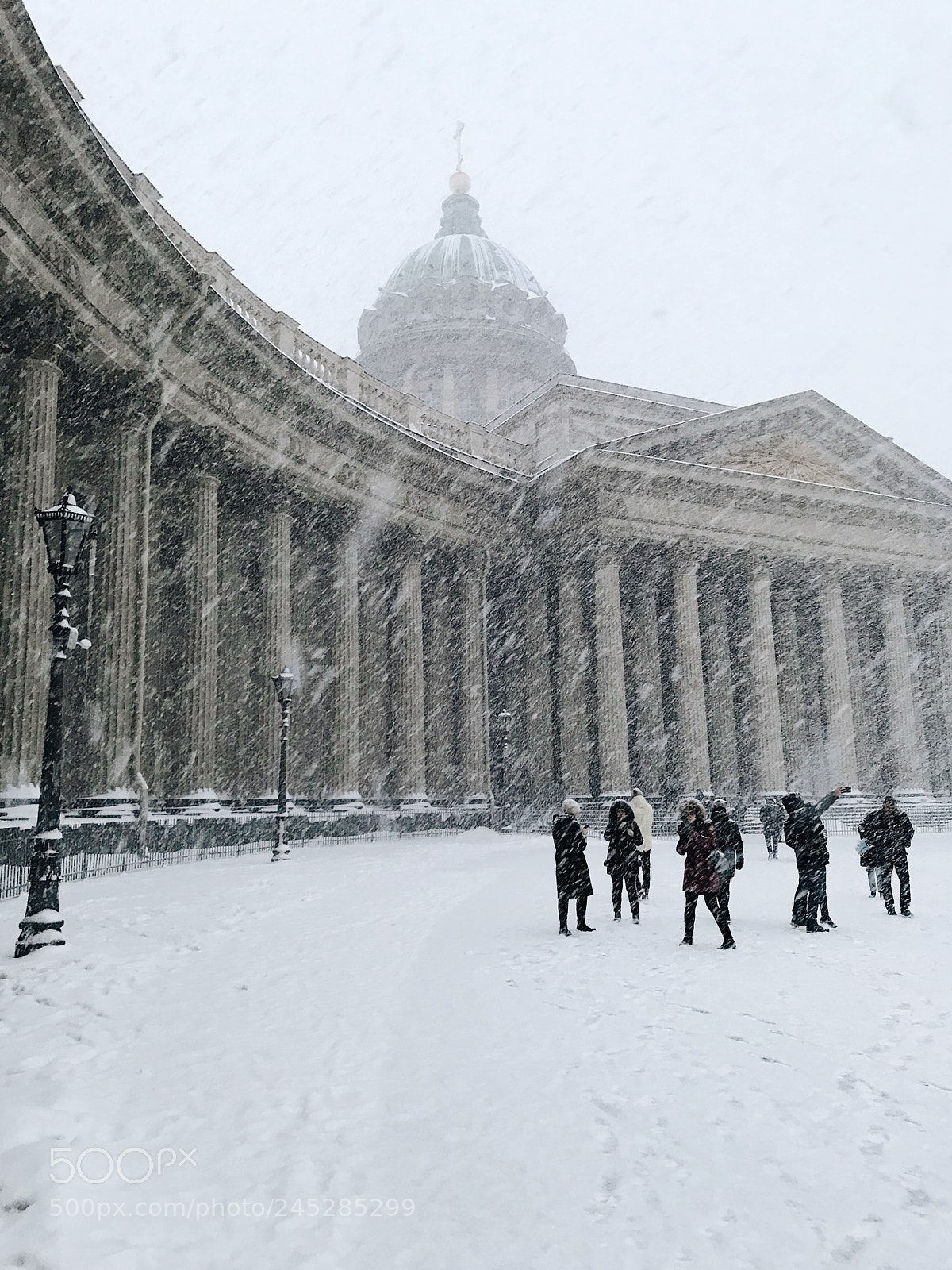 Apple iPhone 7 sample photo. Казанский собор в снегопад❄️ photography