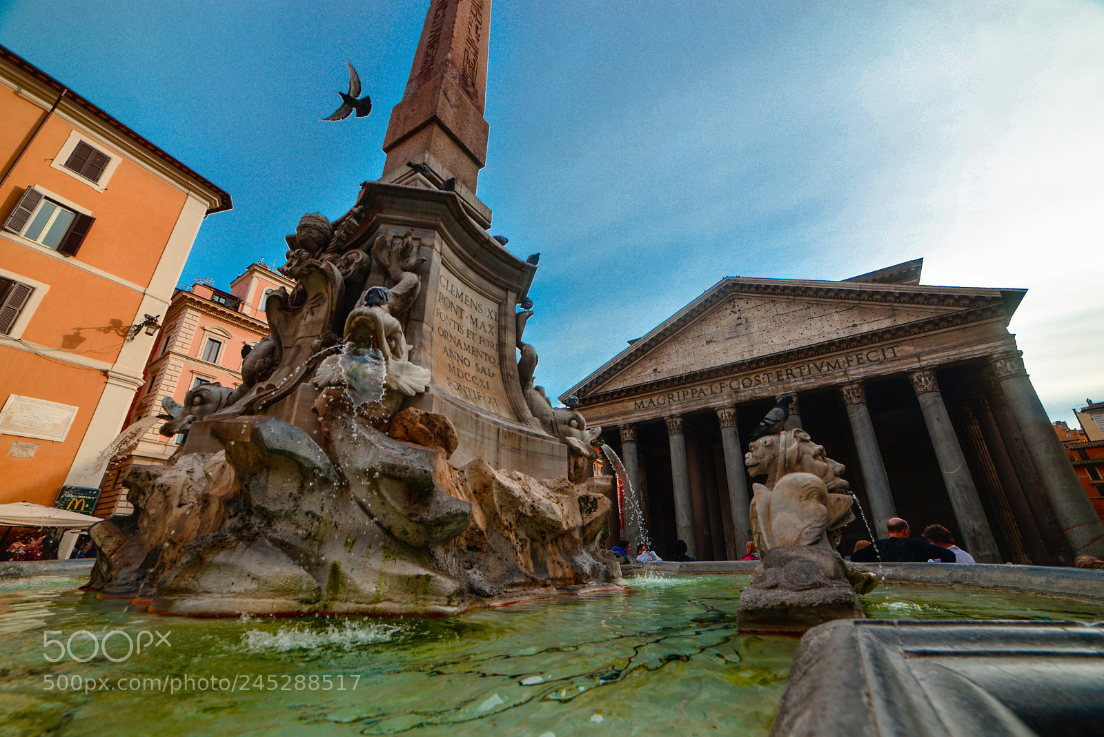 Nikon D610 sample photo. Fontana del pantheon photography