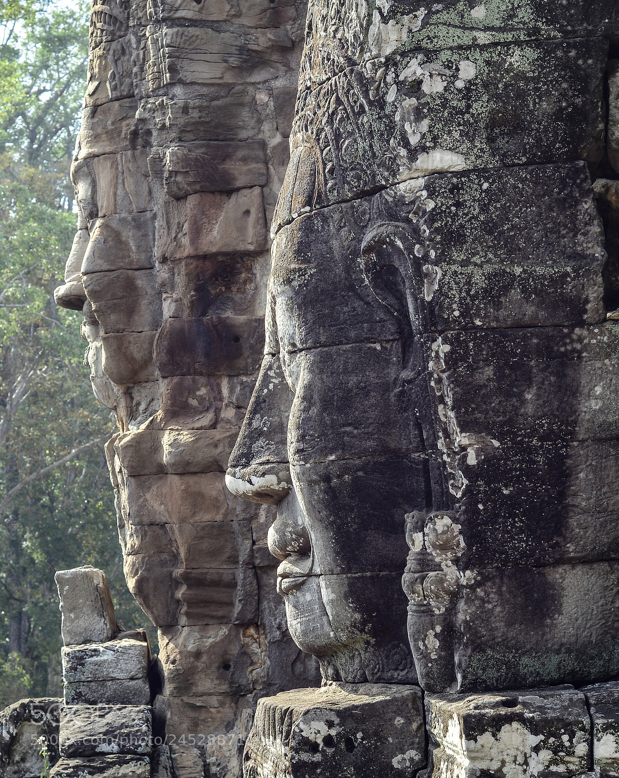 Nikon D7100 sample photo. Faces at the bayon photography