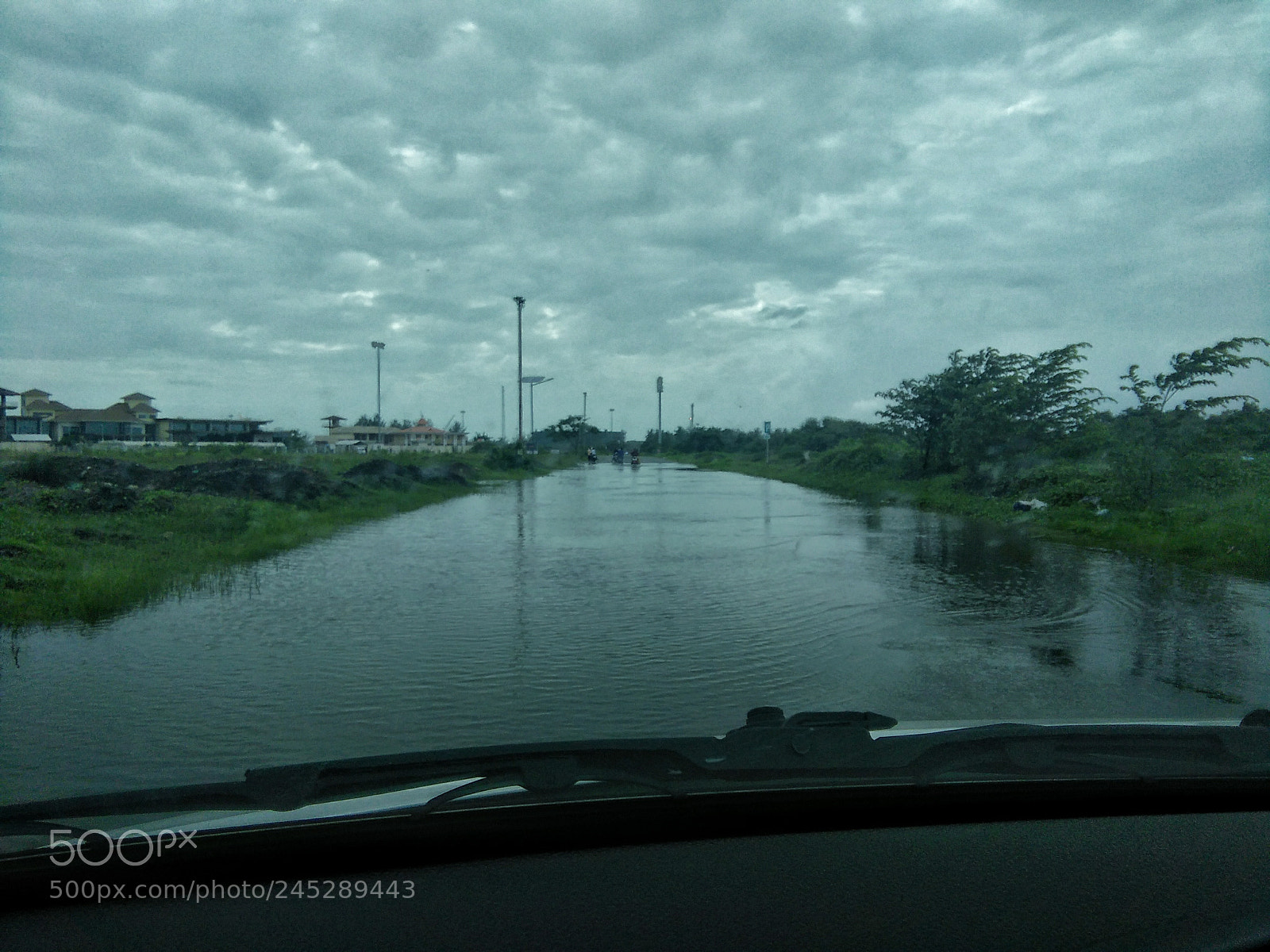 OPPO A33f sample photo. Water covered the roads photography