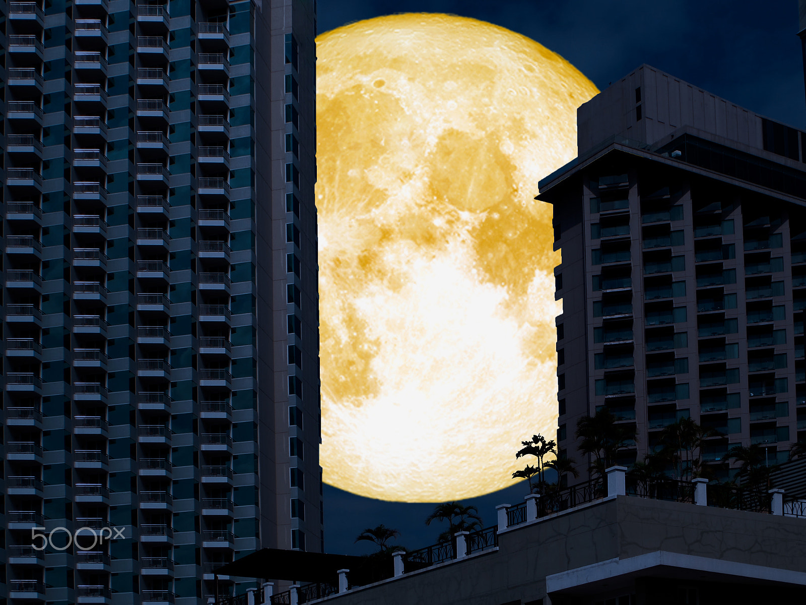 Samsung WB250F/WB251F/WB252F sample photo. Super full moon back tower in night city photography