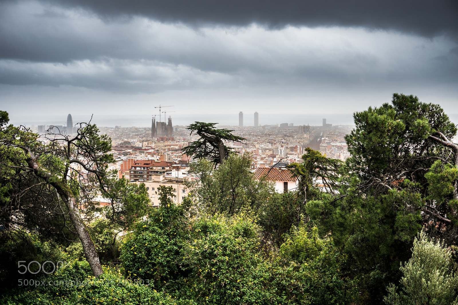 Sony a6300 sample photo. Barcelona storm photography