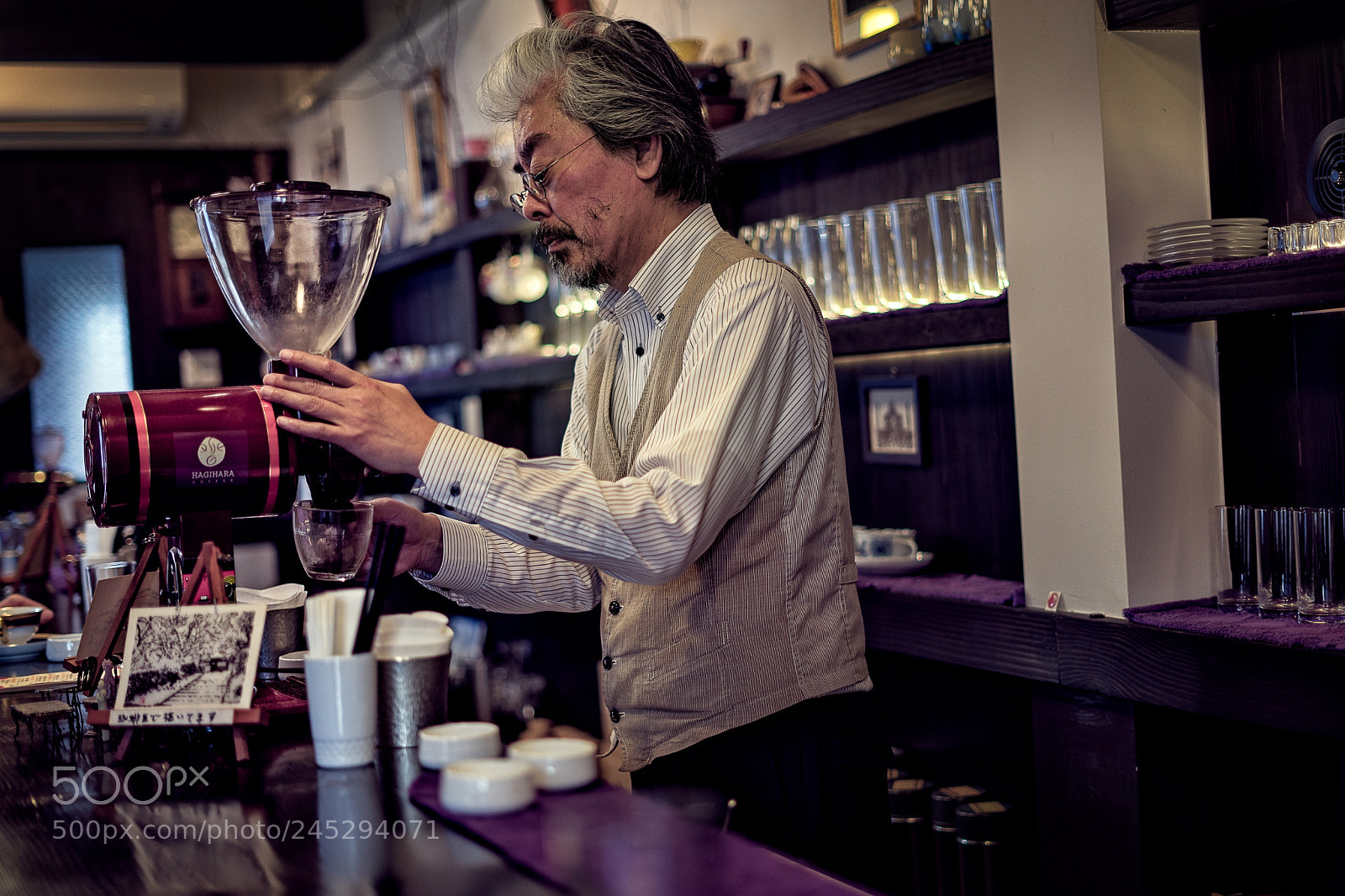 Sony a7 II sample photo. Coffeee maker, kyoto photography