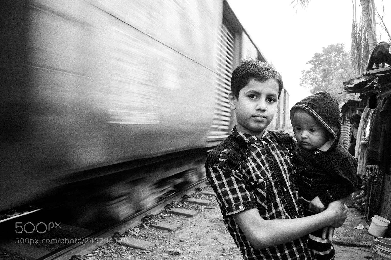 Nikon D3200 sample photo. Brothers by the rail photography