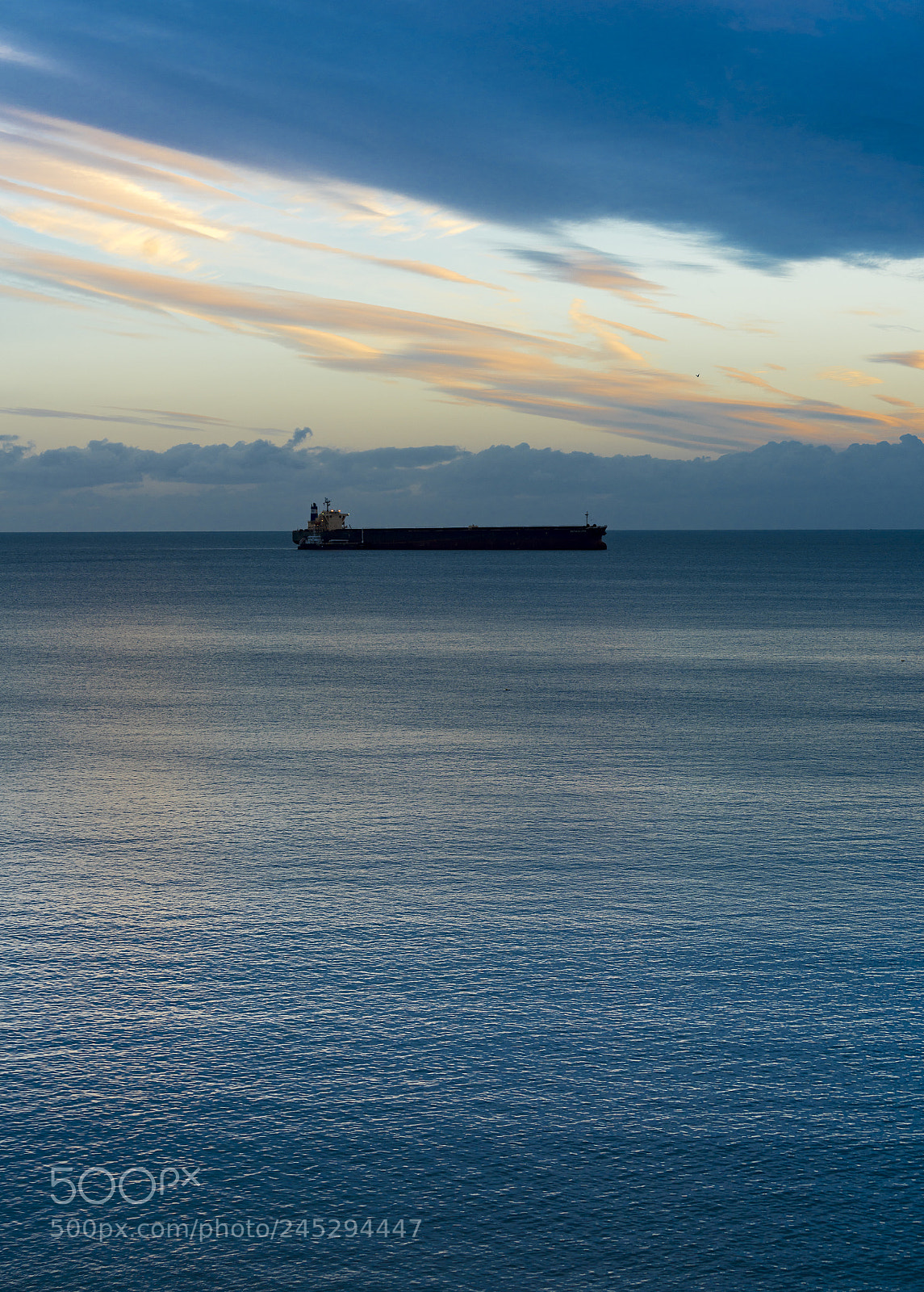 Sony a7R II sample photo. Oil tanker at anchor photography