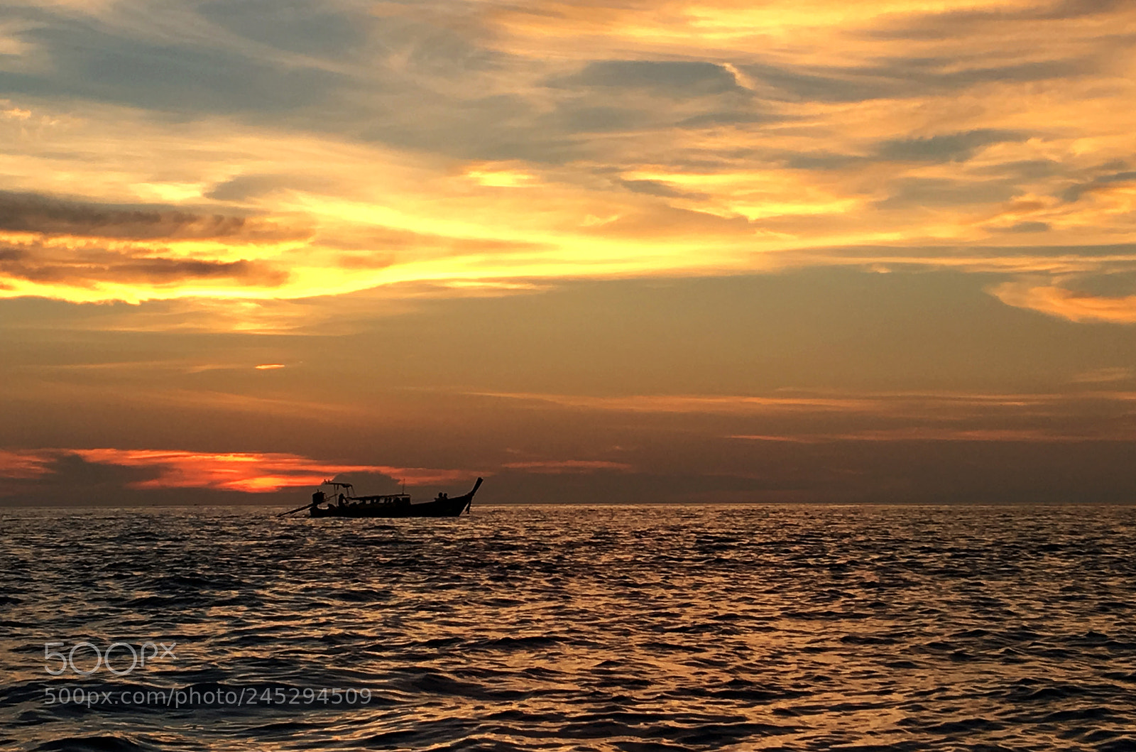 Apple iPhone 6s sample photo. Magical sunset in krabi photography