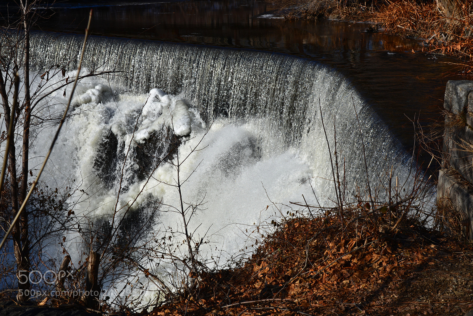 Nikon D600 sample photo. Winter waterfall photography