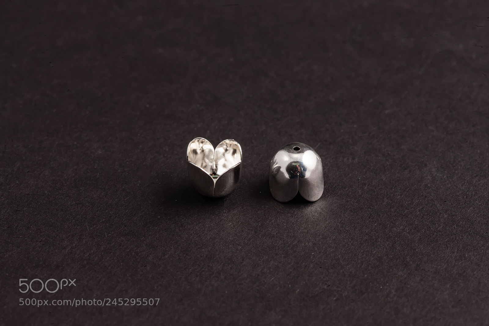 Canon EOS-1Ds Mark III sample photo. Silver flower shaped beads photography