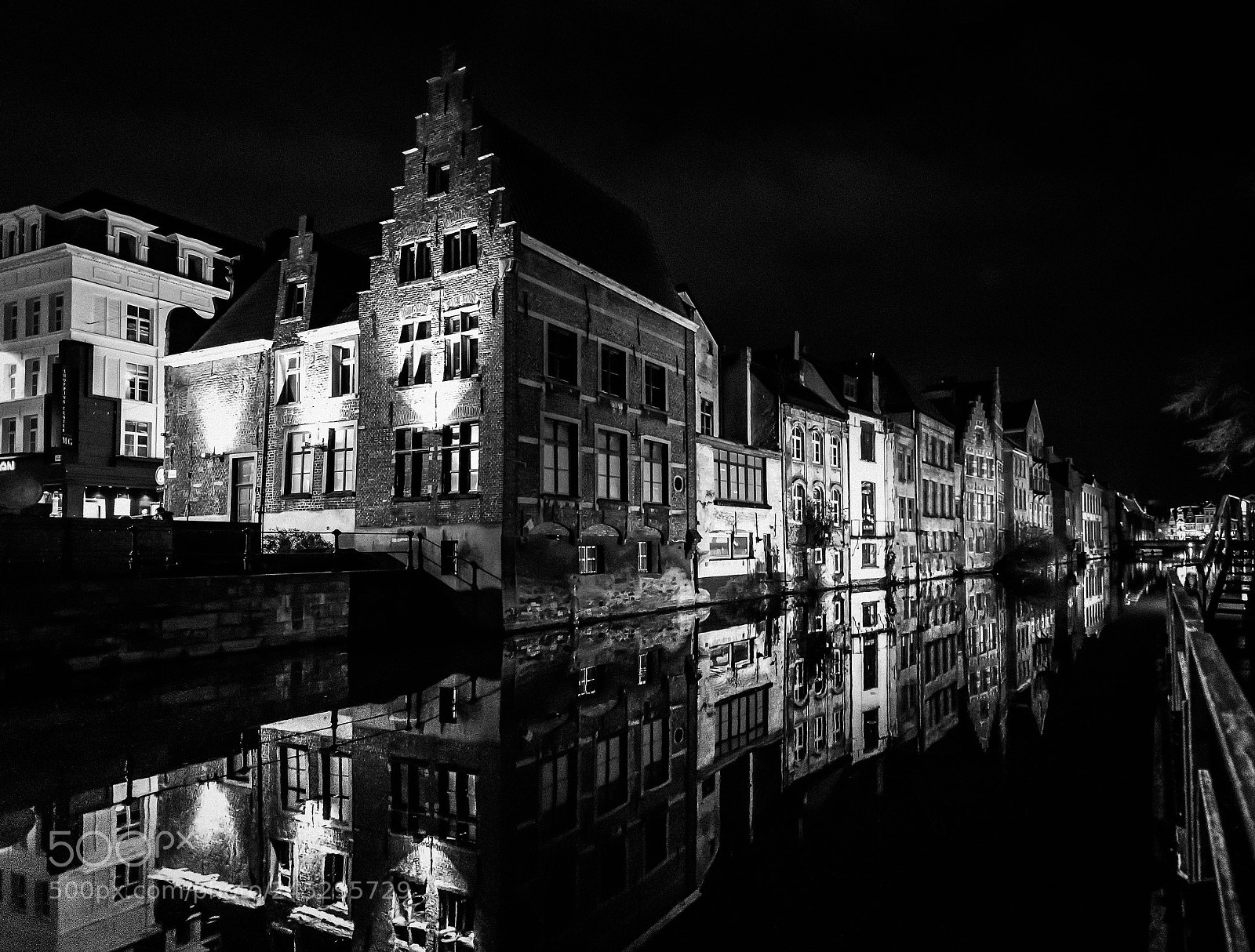 Nikon D810 sample photo. Gent night bw -2- photography
