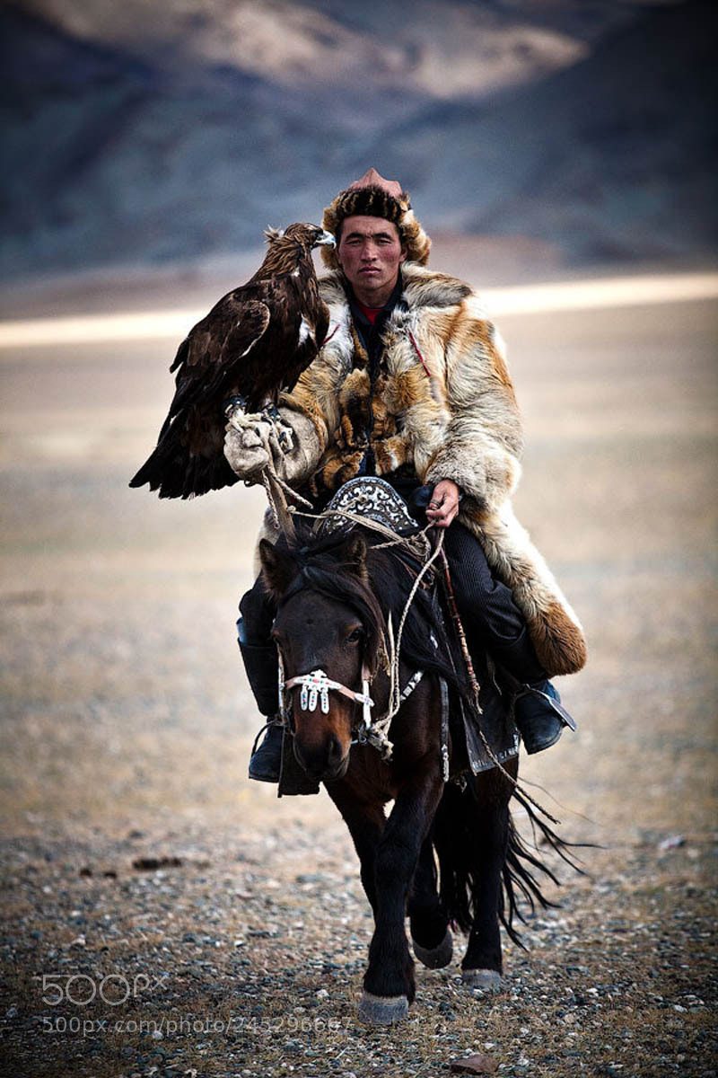 Canon EOS 5D sample photo. Mongol hunter photography