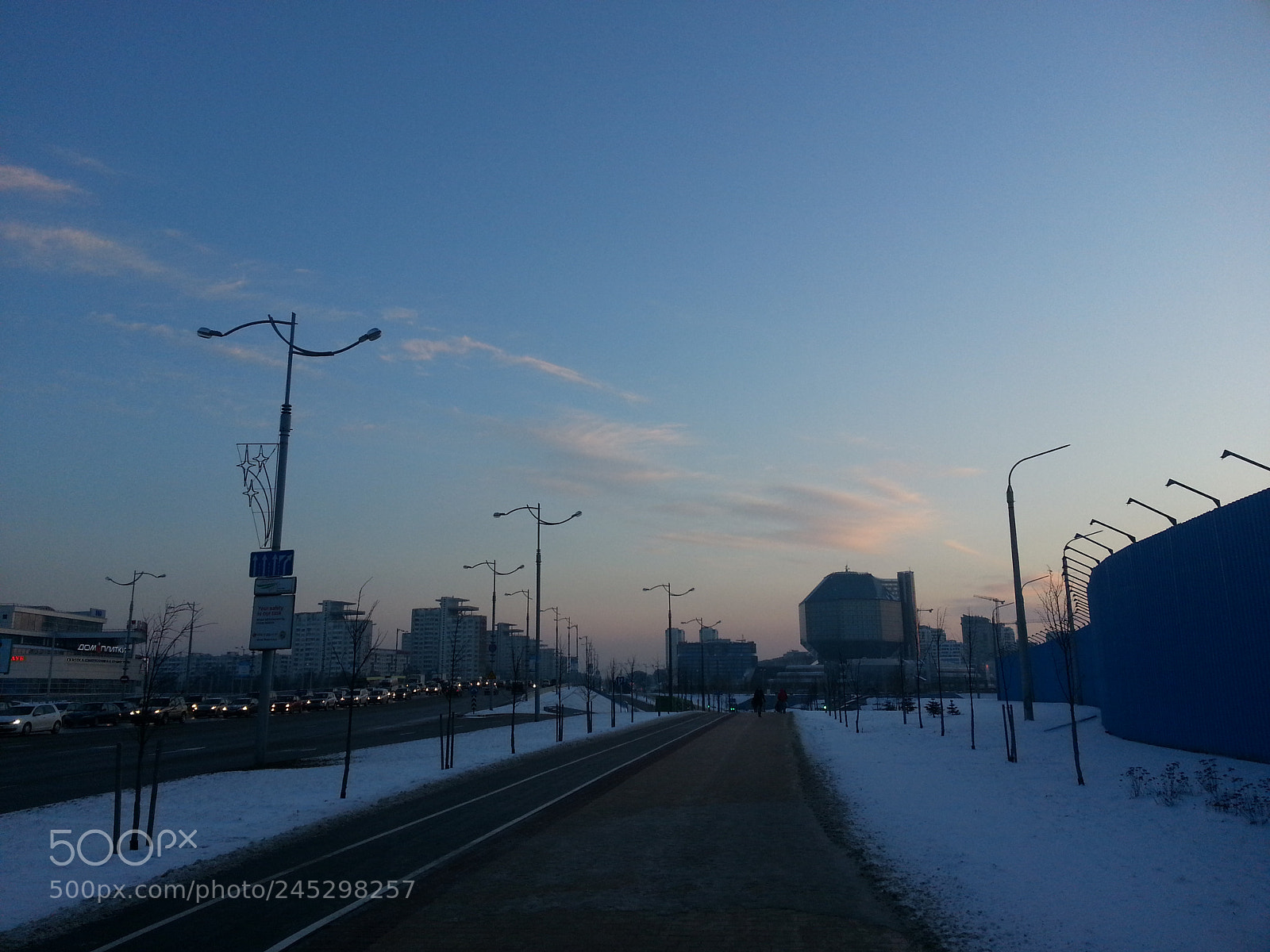 Samsung Galaxy Note2 sample photo. Morning in minsk photography