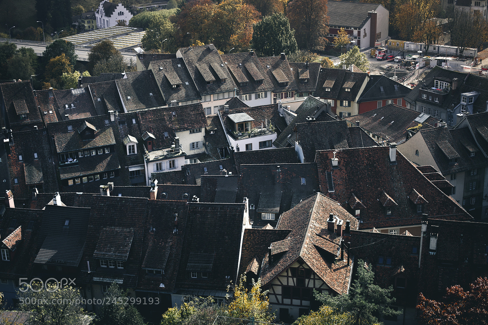 Canon EOS 6D sample photo. Rooftops in baden photography
