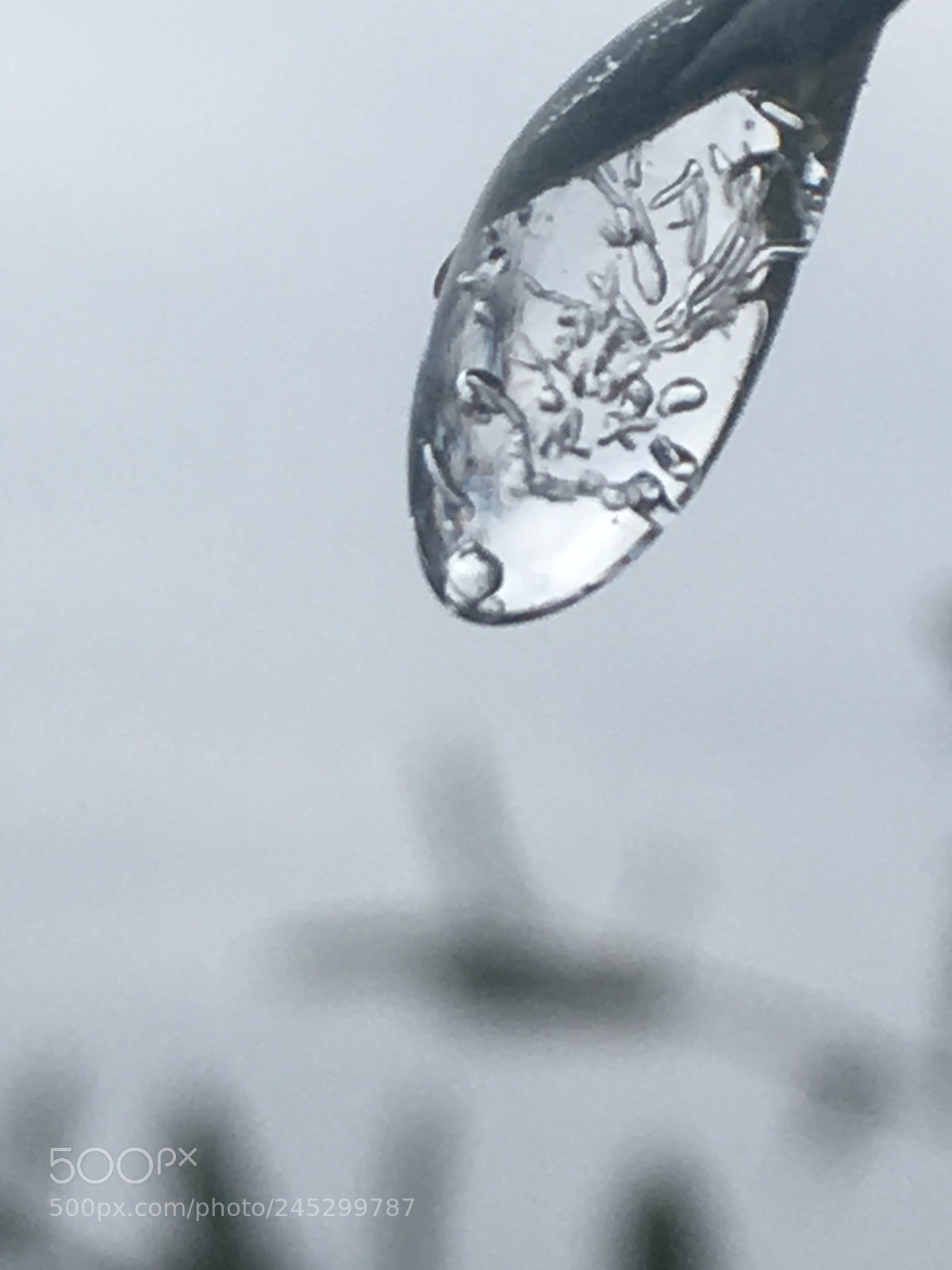 Apple iPhone SE sample photo. A frozen water drop photography