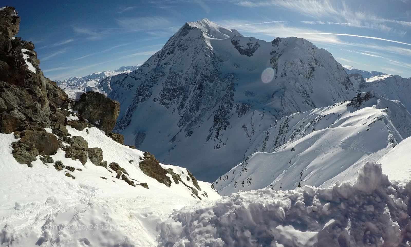 GoPro Hero5 Black sample photo. Naked peaks with snow photography