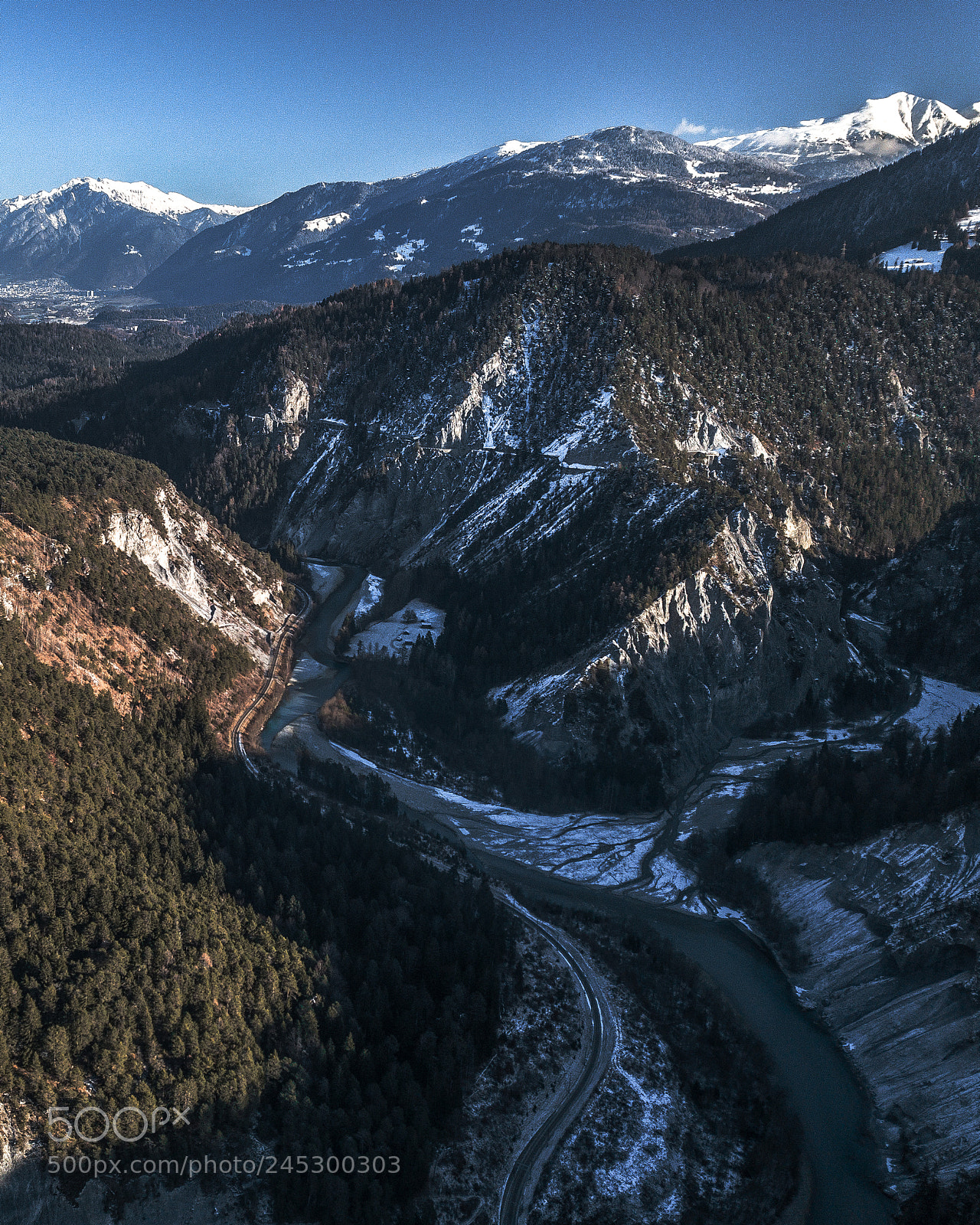 DJI FC220 sample photo. Rheinschlucht photography