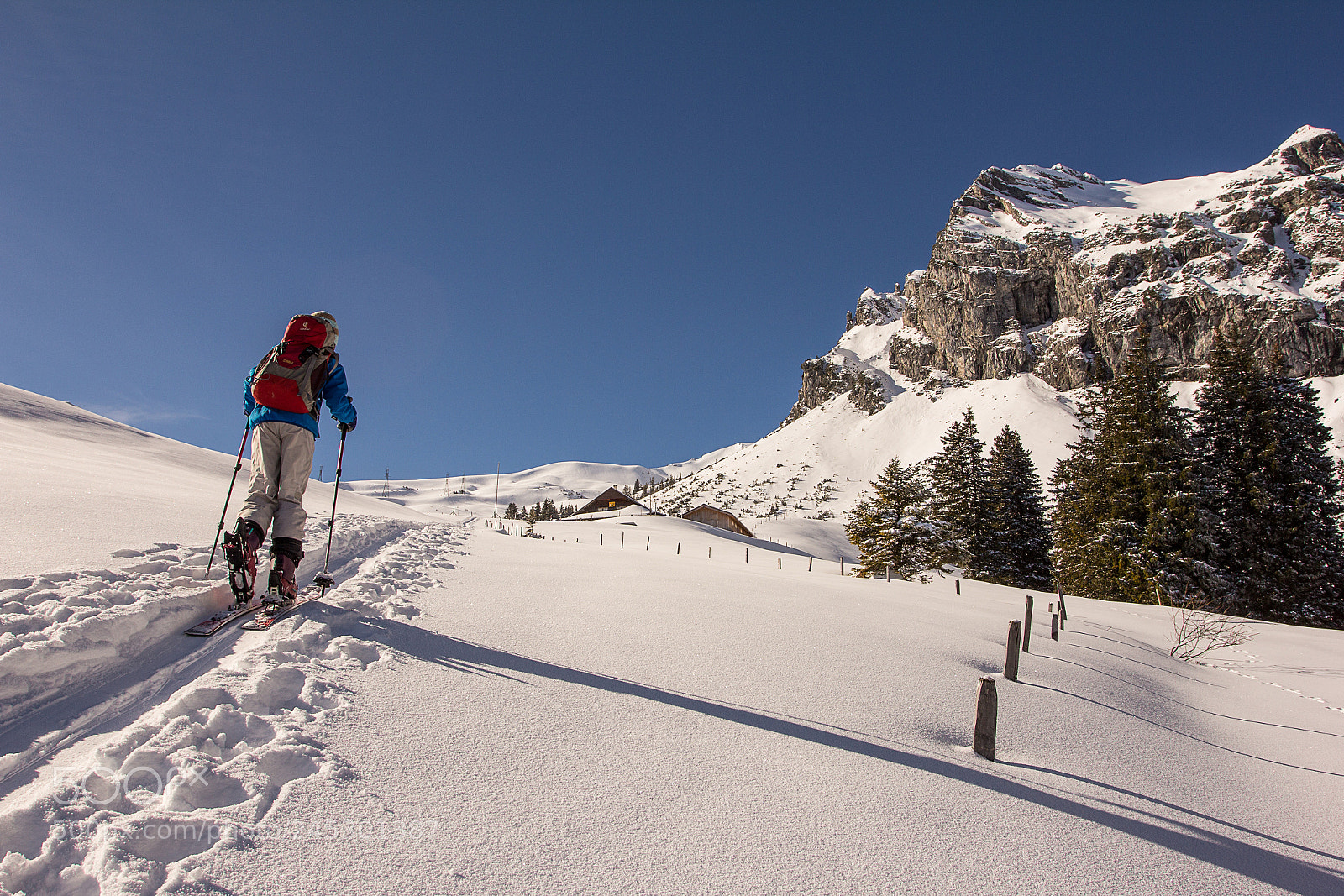 Canon EOS 60D sample photo. Kid on skitour photography
