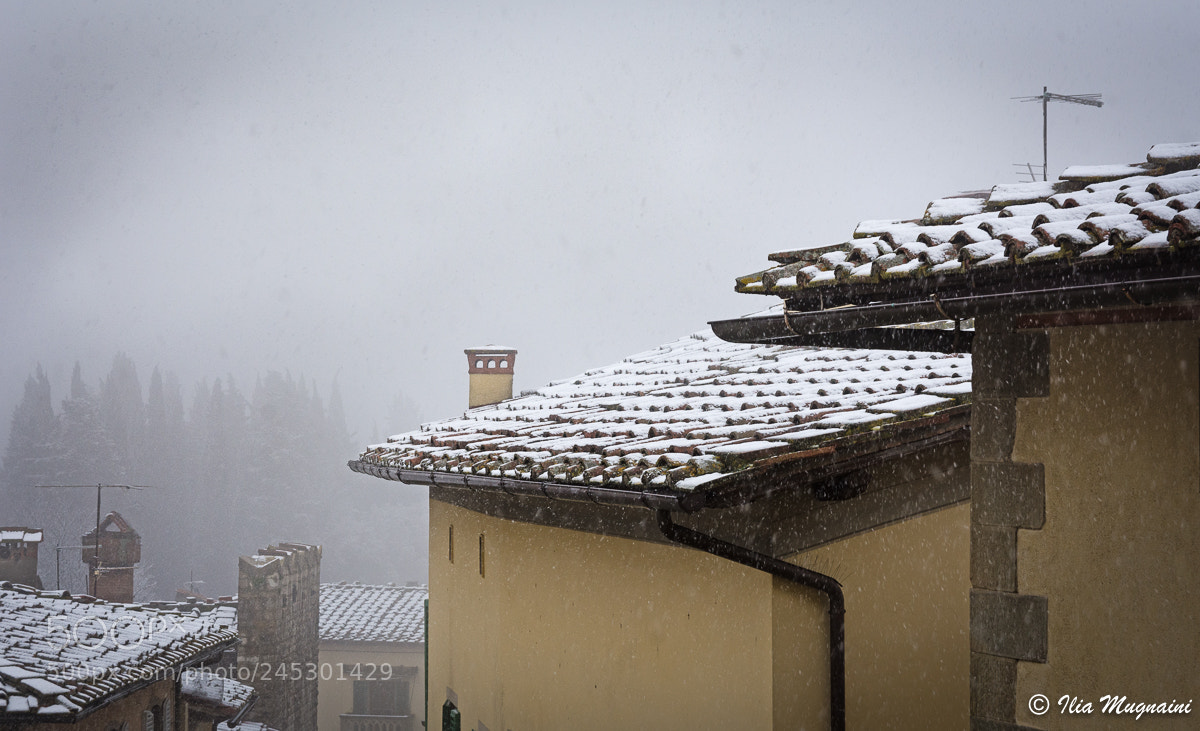 Nikon D7200 sample photo. Snow roofs 1 photography