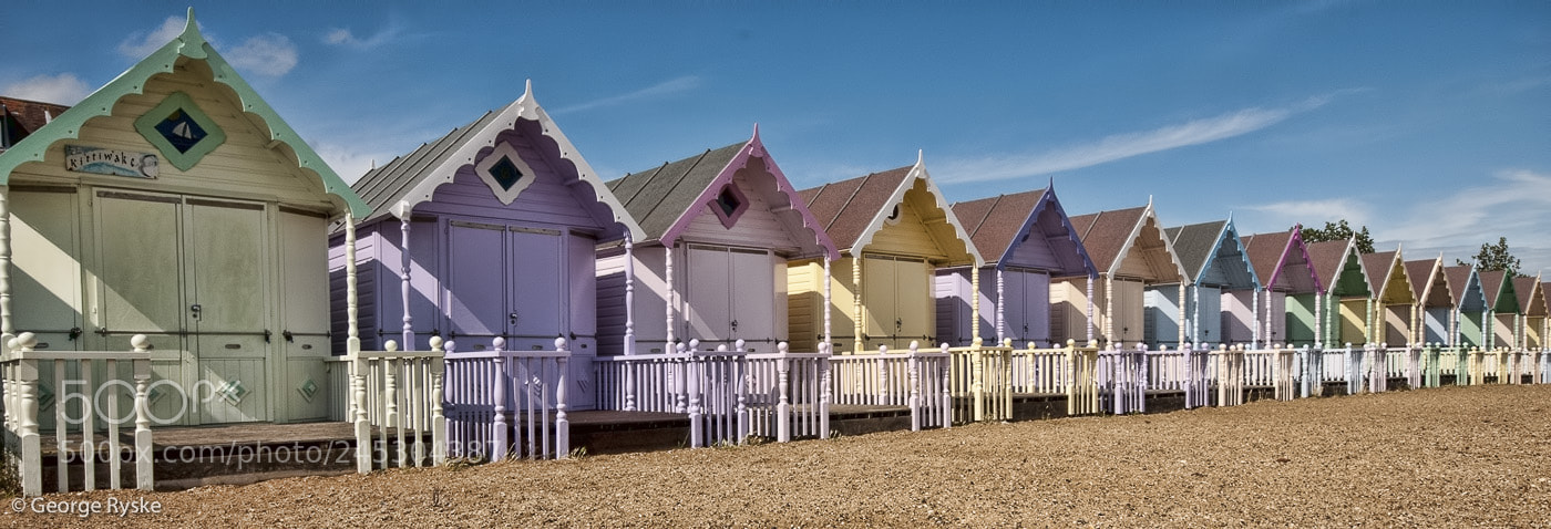 Nikon D300 sample photo. Beach huts photography