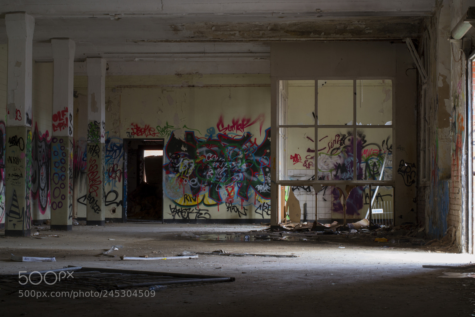 Nikon D3100 sample photo. Abandoned industry hall 1 photography