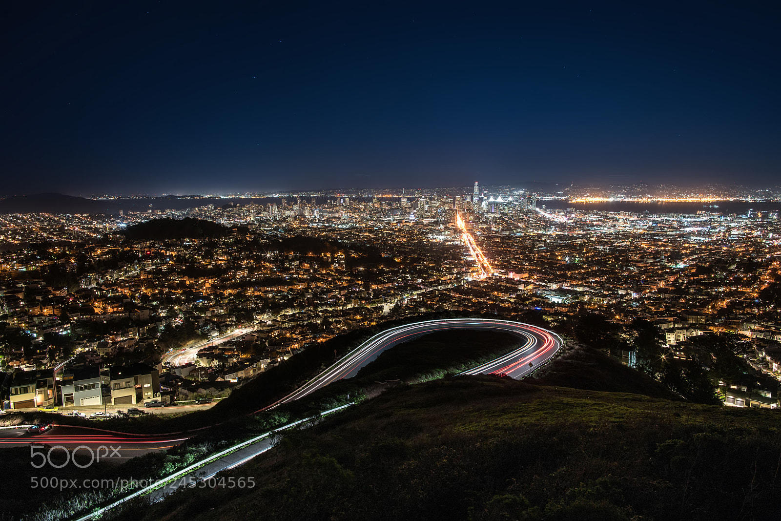 Sony a7R II sample photo. Night cityscape of san photography