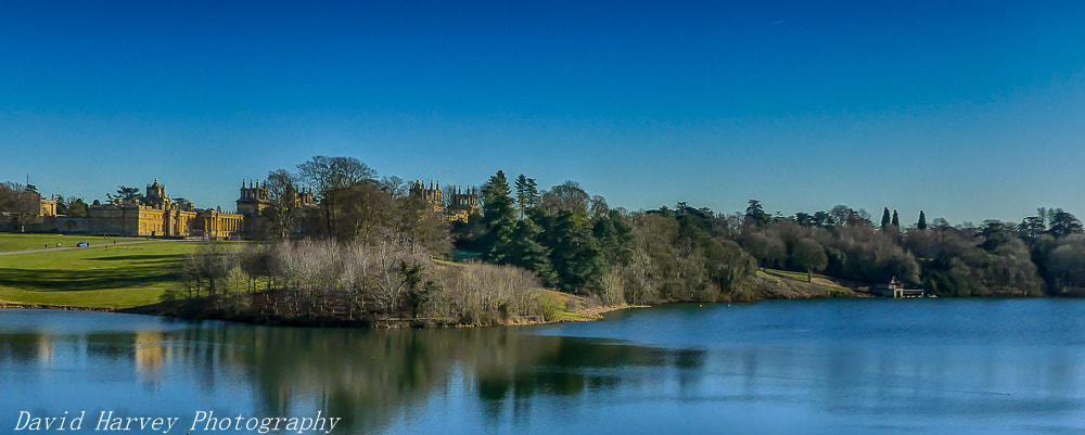 Panasonic DMC-FZ330 sample photo. Across the lake towards blenheim palace photography